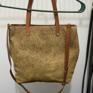 Madewell animal print tote
